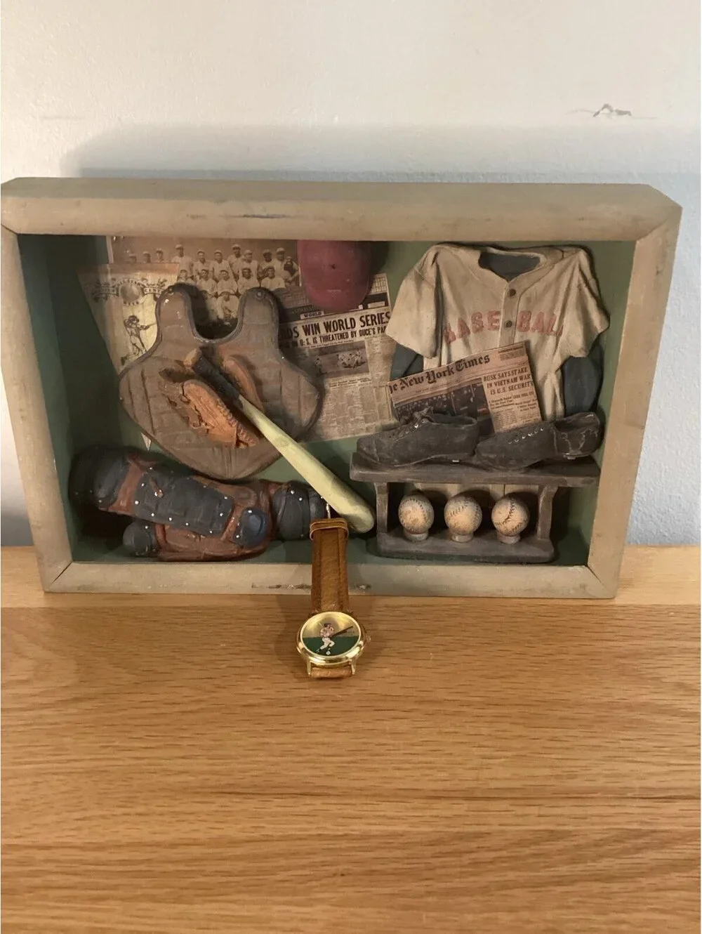 Baseball Shadow Box Watch
